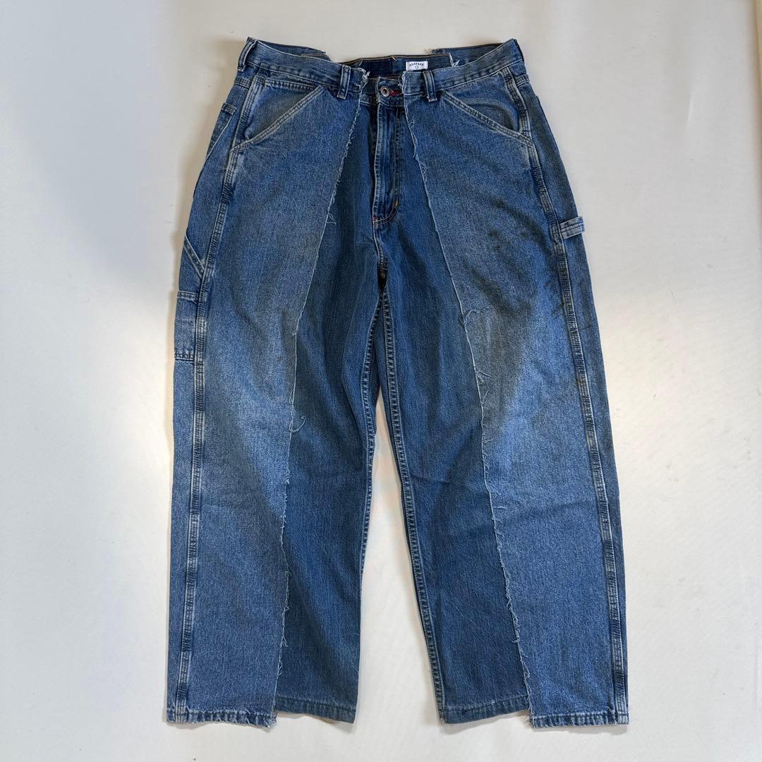 OLDPARK オールド パーク BAGGY PAINTER PANTS XL