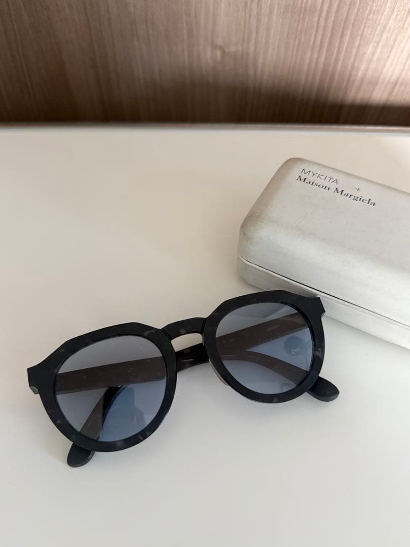 マルジェラ マイキータコラボ RAW サングラス ブルーレンズ メガネ