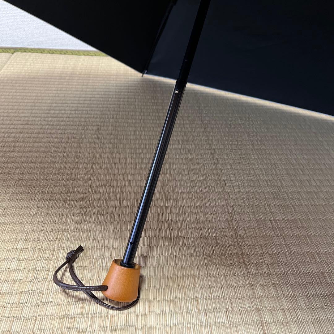 値下げ歓迎　サンバリア100 日傘３段折 イエローストライプ