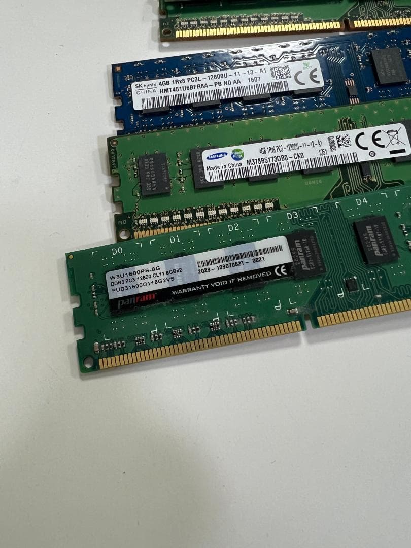 13枚セット まとめ売り メモリ DDR3 12800 8GB 4GB