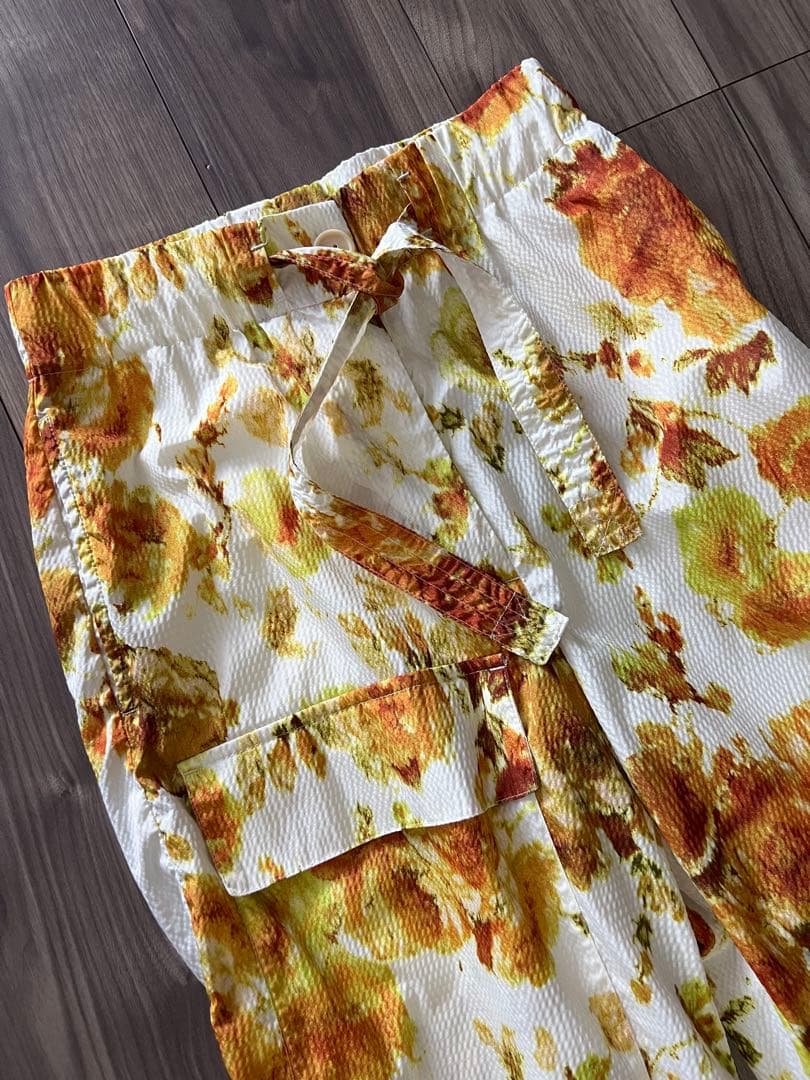 ドリスヴァンノッテン　花柄カジュアルパンツ