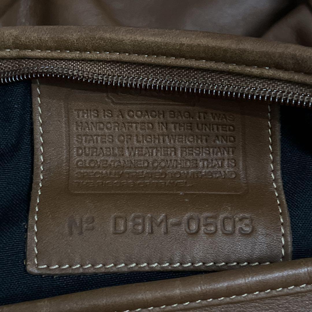 美品　オールドコーチ　ドイツホック　ボストンバッグ　旅行カバン　ブラウン　レザー