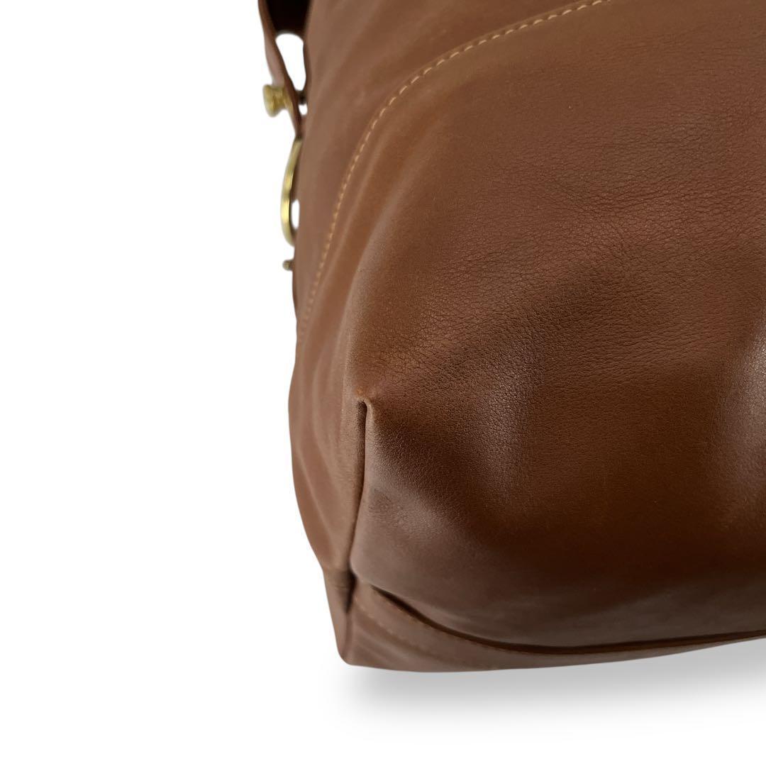 美品　オールドコーチ　ドイツホック　ボストンバッグ　旅行カバン　ブラウン　レザー