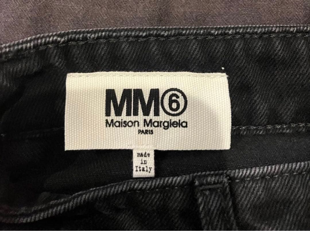 MM6 Black Culotte jeans ワイドデニム 22AW