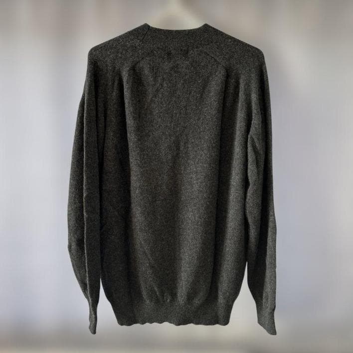 定価2万 417EDIFICE カシミヤモックネックセーター ダークグレー