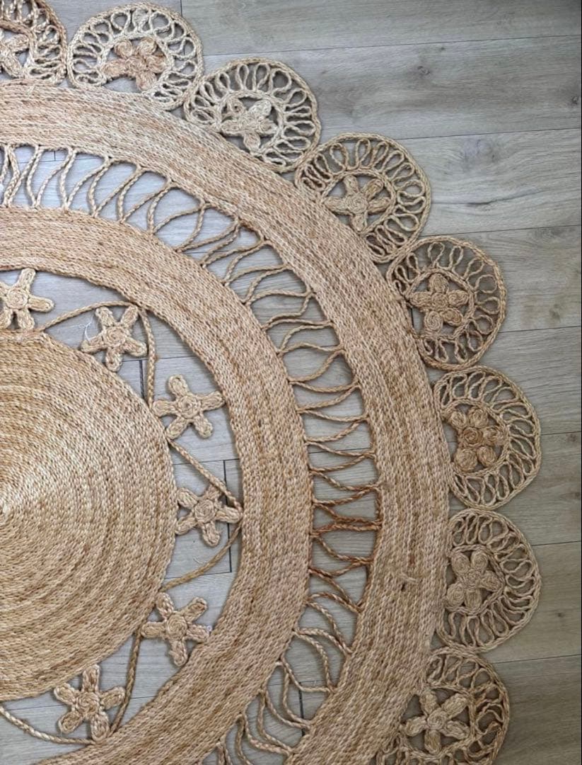 ZARA  BOHO ジュートラグ マット　籐　ラタン