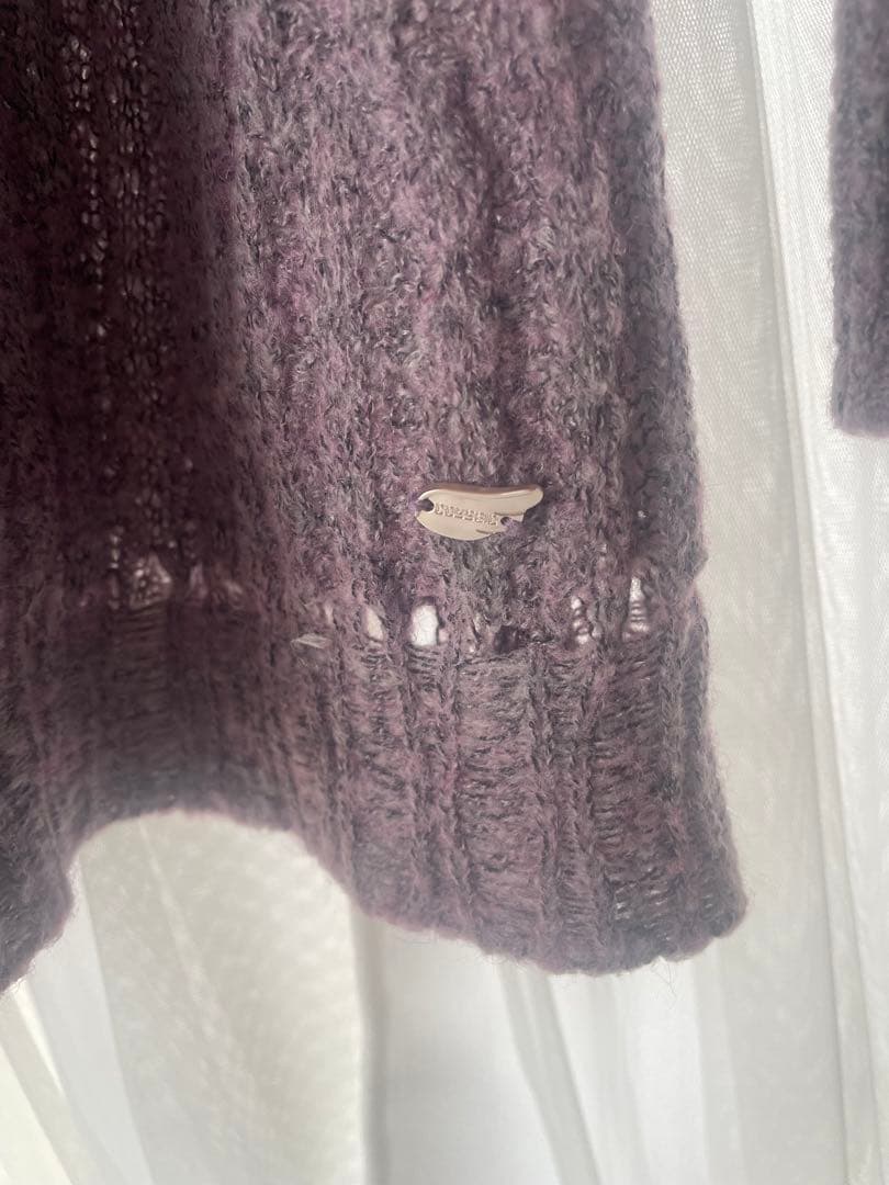 coyseio ニット ワンピース パープル