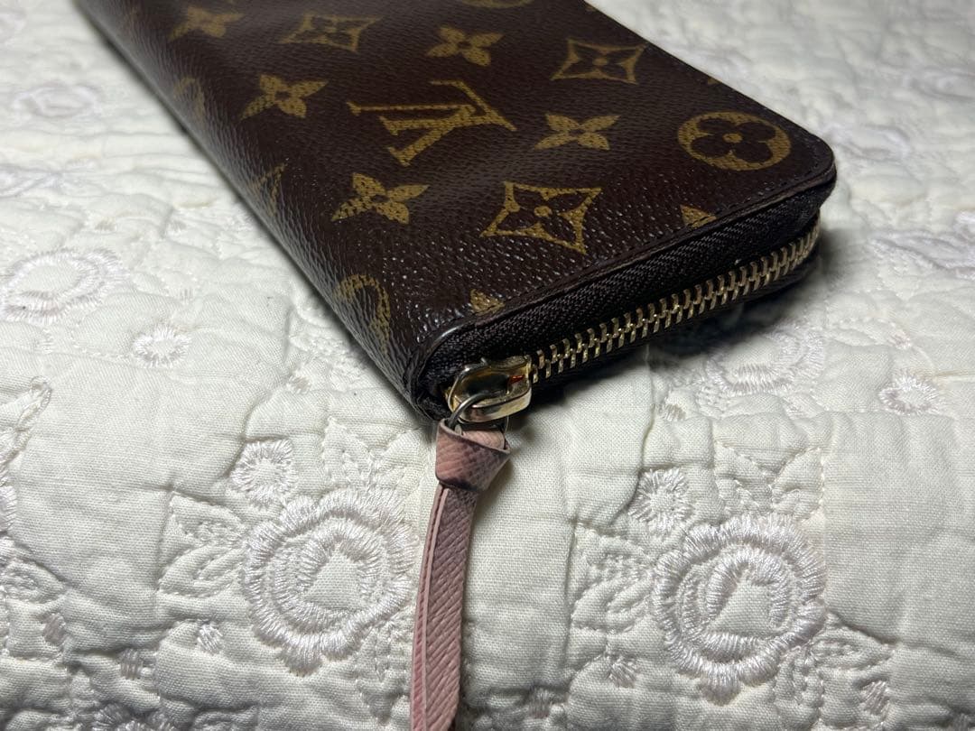 人気　ルイヴィトンクレマンスモノグラム 長財布 ローズバレリーヌ　ピンク