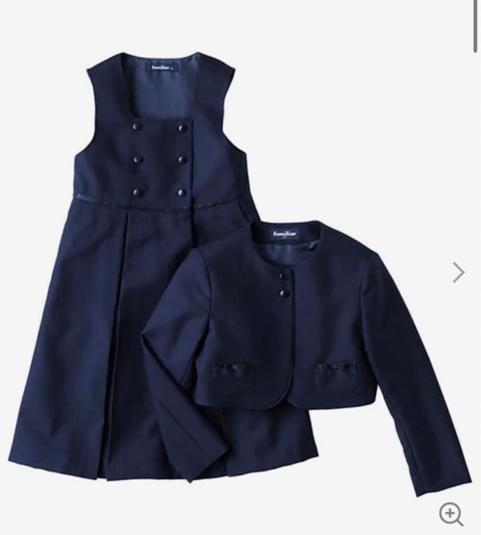 ファミリア　アンサンブル　110 ブラウス　ハンカチティッシュおまけつき