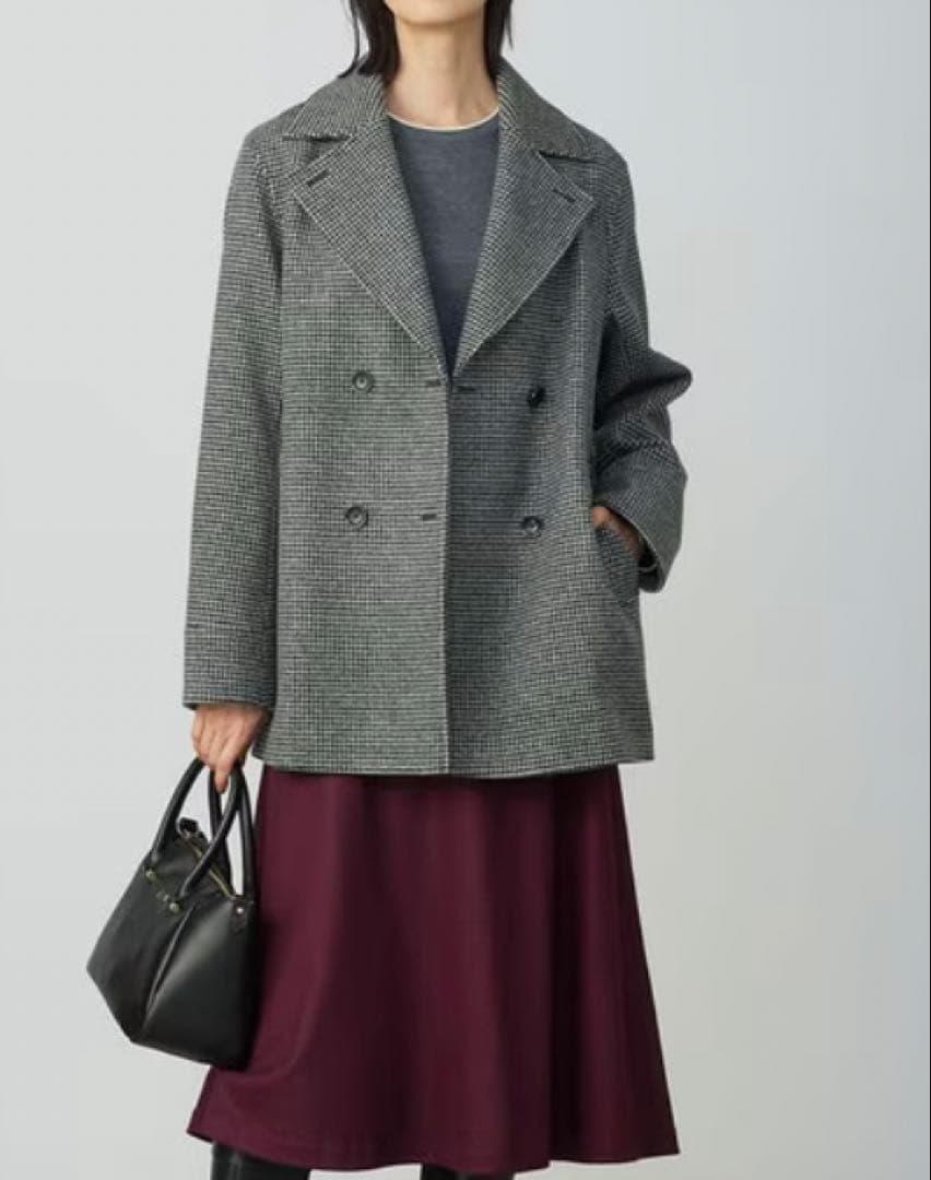 新品　チェックビーバーPコート　J.PRESS 今期　23区　オンワード