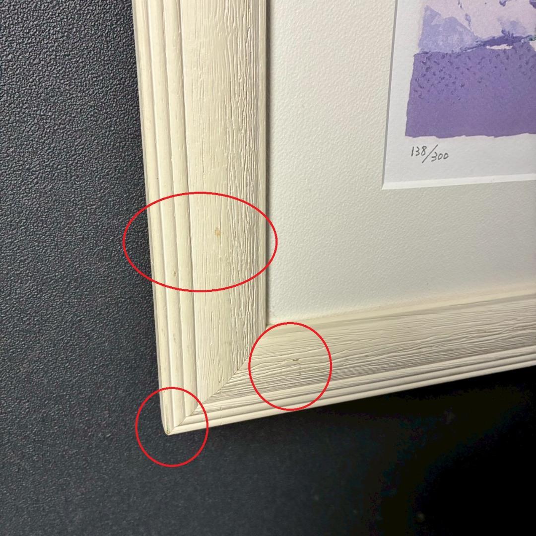 サルボ「エーゲ海 パノラマ」ミクストメディア 直筆サイン入 額装 イタリアの画家