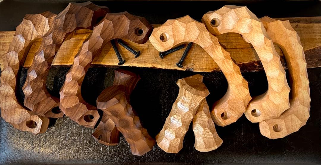 アシストグリップ　34本目！！名栗加工　天板　名栗加工依頼1品