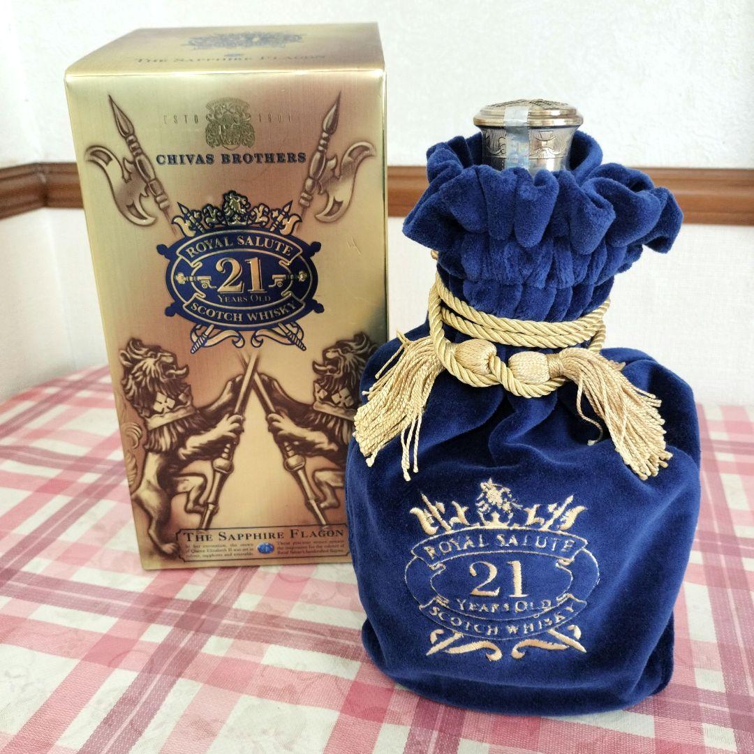 未開封　ロイヤルサルート21 スコッチウイスキー SALUTE21青