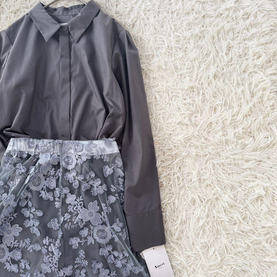 タグ付 Ameri レース レイヤード シャツドレスセット アメリヴィンテージ