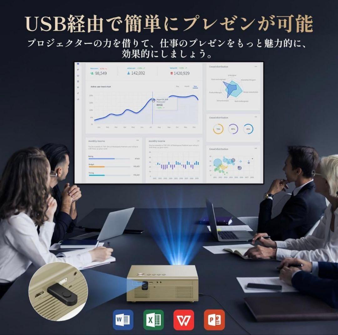 値下isinbox GC357 4KプロジェクターNetflixオートフォーカス