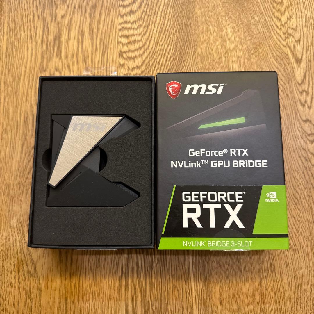 グラフィックボード・グラボ・ビデオカード MSI GeForce RTX NVLink GPU Bridge 3-SLOT