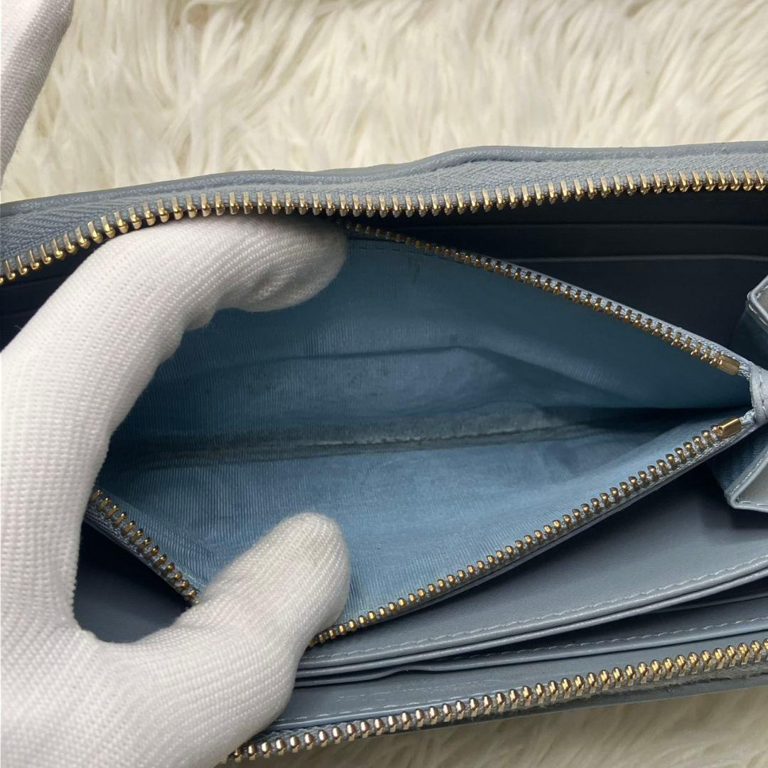 クリスチャンディオール レディ ディオール カナージュ 長財布 ラムレザー