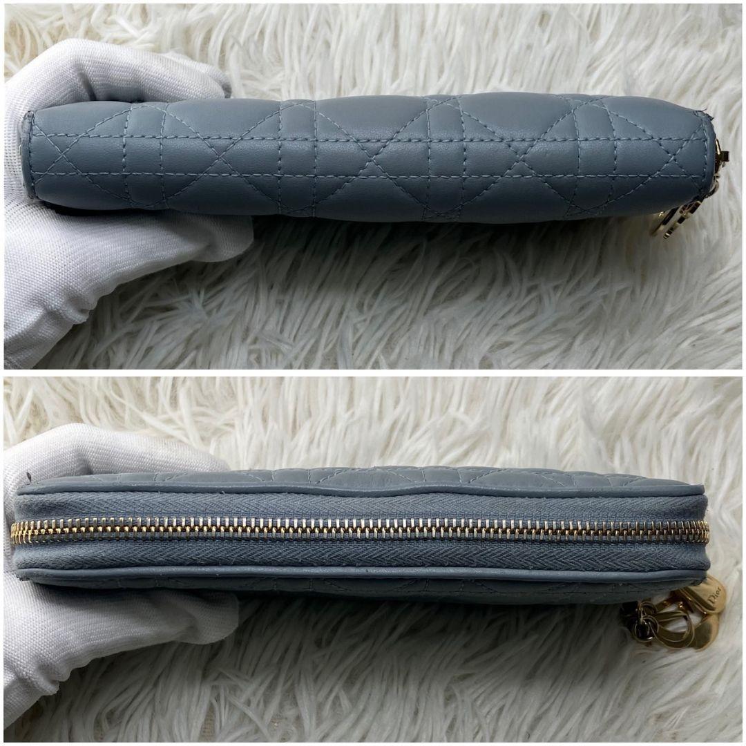 クリスチャンディオール レディ ディオール カナージュ 長財布 ラムレザー