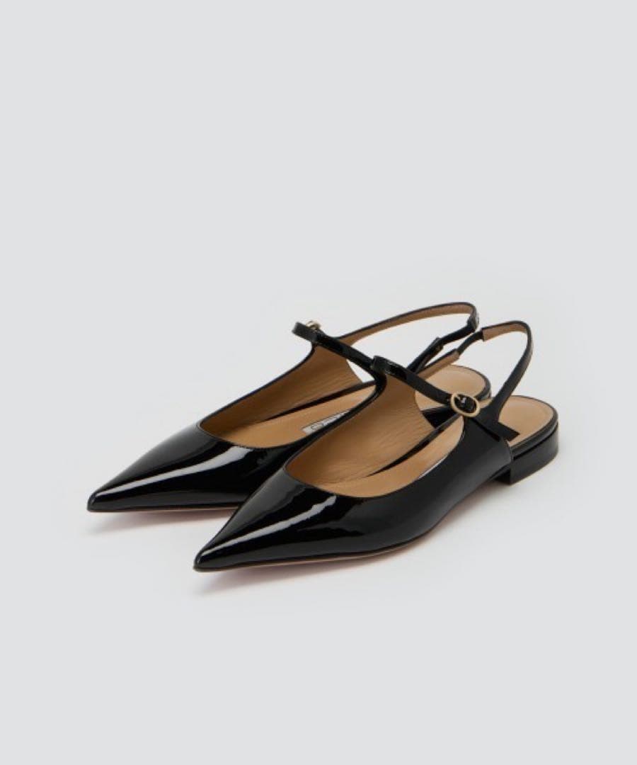 ペリーコ　CUORE エナメル バックスリング フラット