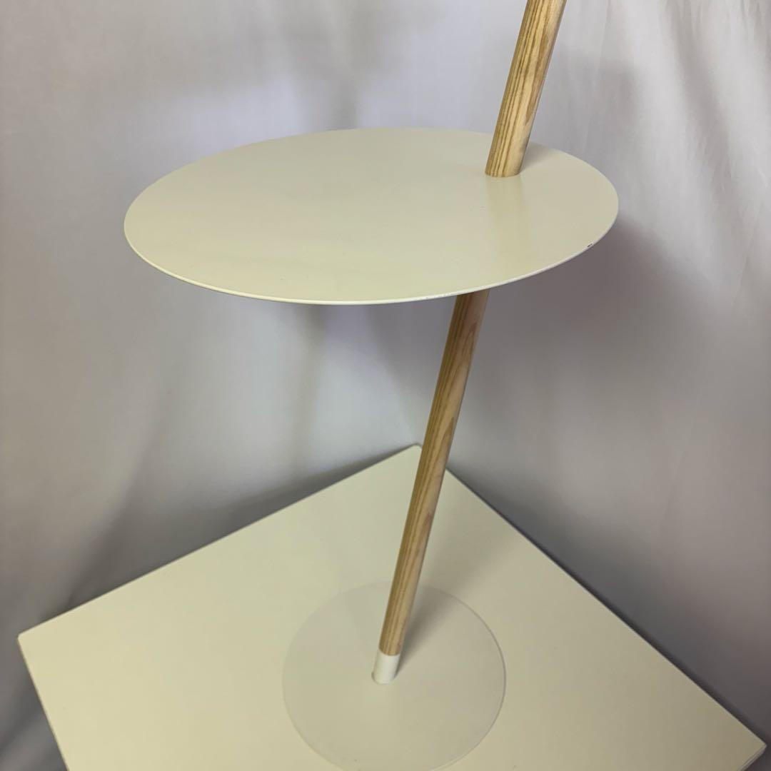 TUBE&ROD ホワイト サイドテーブル ナイトテーブル