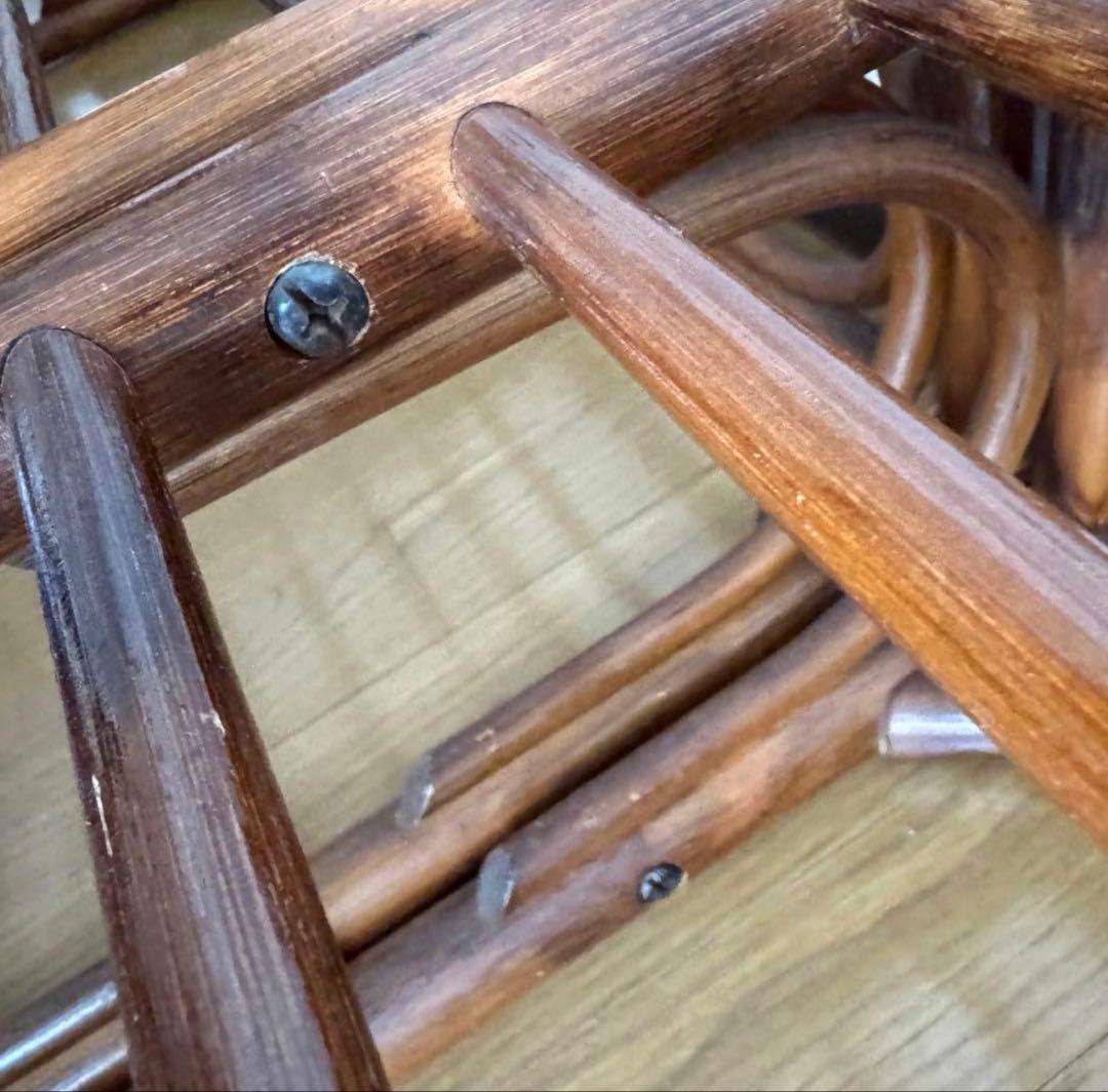 籐　ラタン　シングルベッド