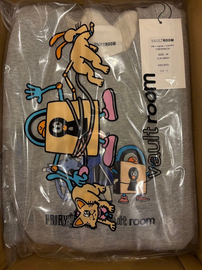 メ*9様 定価以下 VR × nqrse × HAPPY CREWNECK /