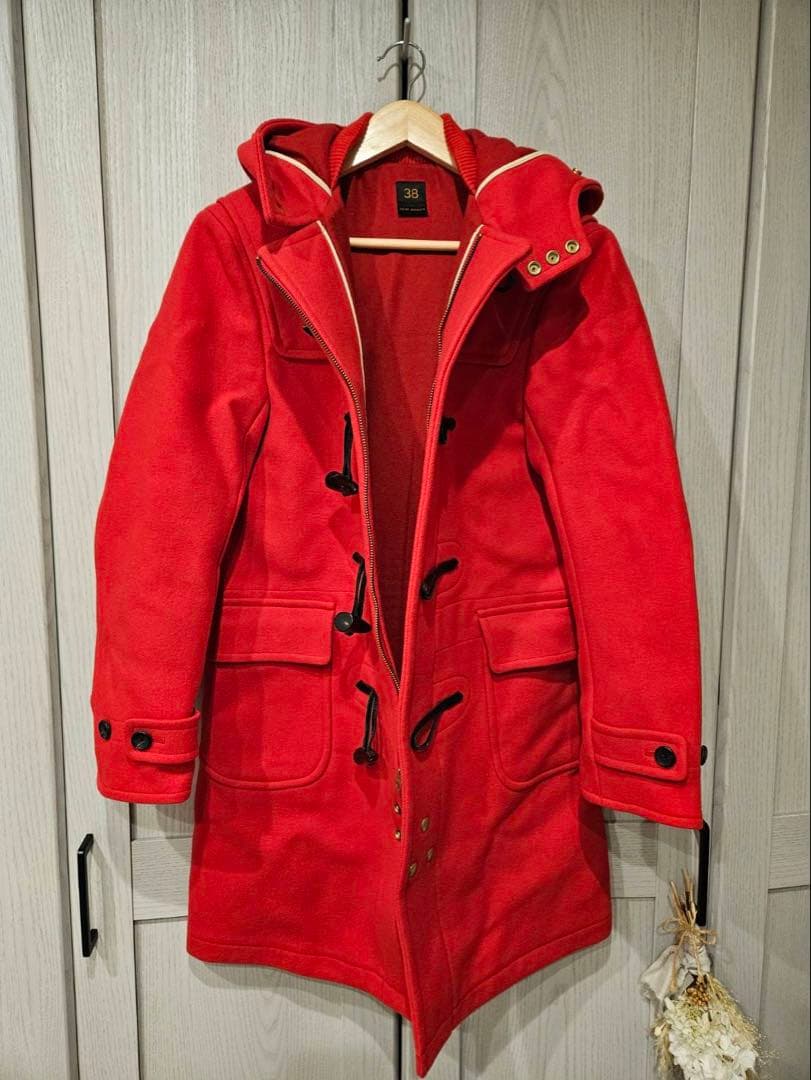 【38】Scye サイ　ダッフルコート　レッド(アローズ別注)