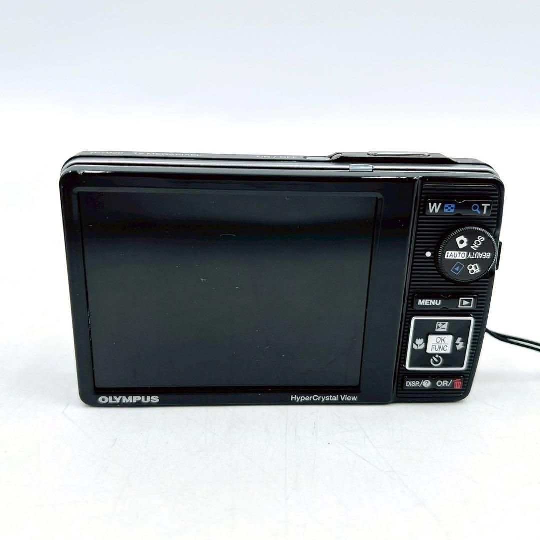 ほぼ新品 付属品完備 オリンパス μ-7020 デジタルカメラ デジカメ レッド