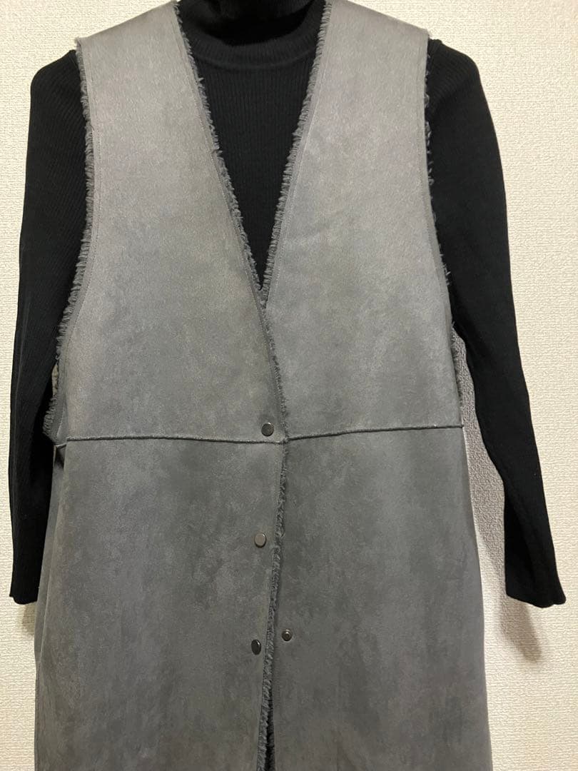 cham様 お値下げ高品質エコムートン×ボア2wayロングジレとKBFパンツ