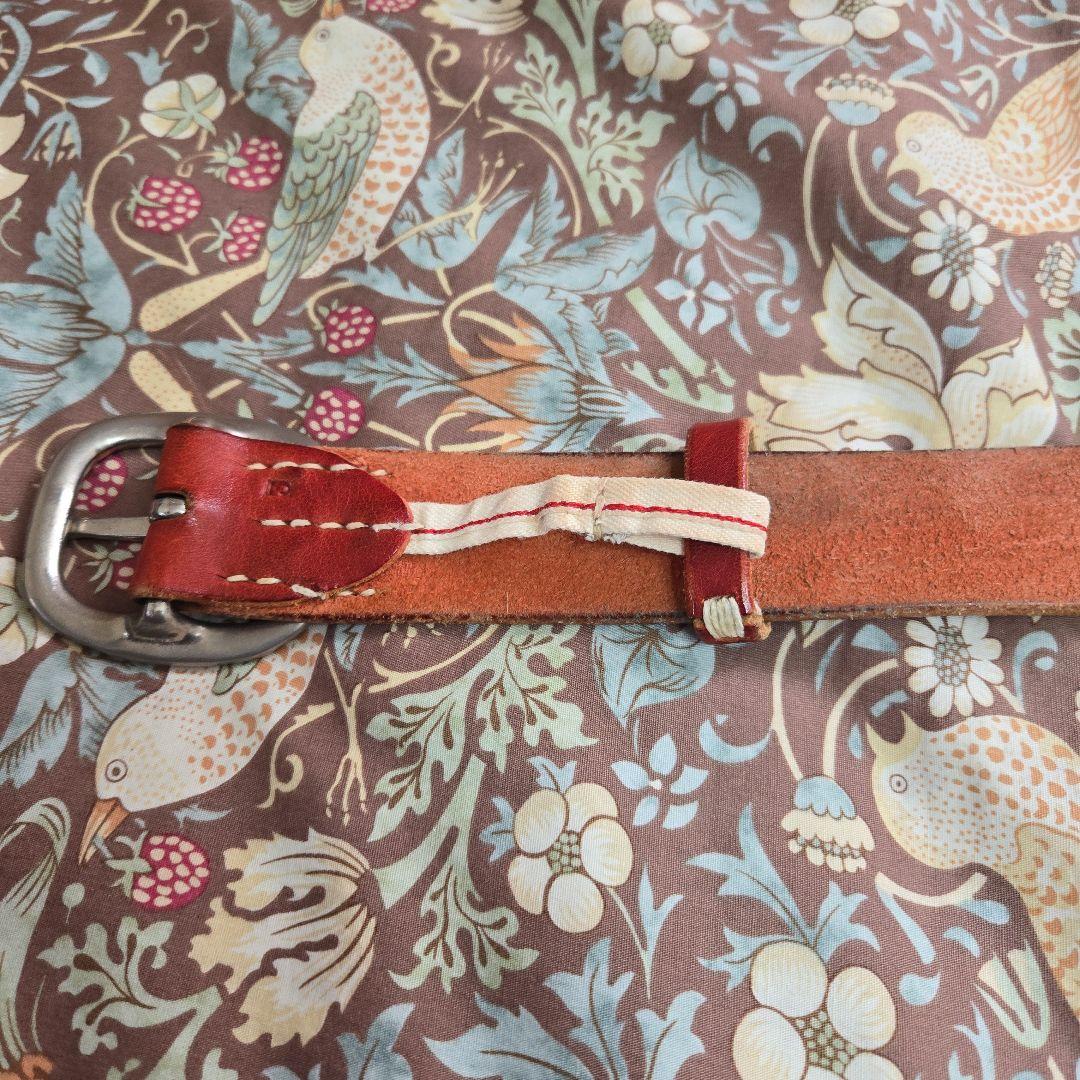 45rpm レザー ベルト 赤