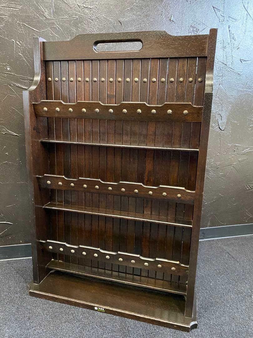 オールド　カリモク　本棚　ブックレット　スリッパ　ラック　ヴィンテージ 昭和