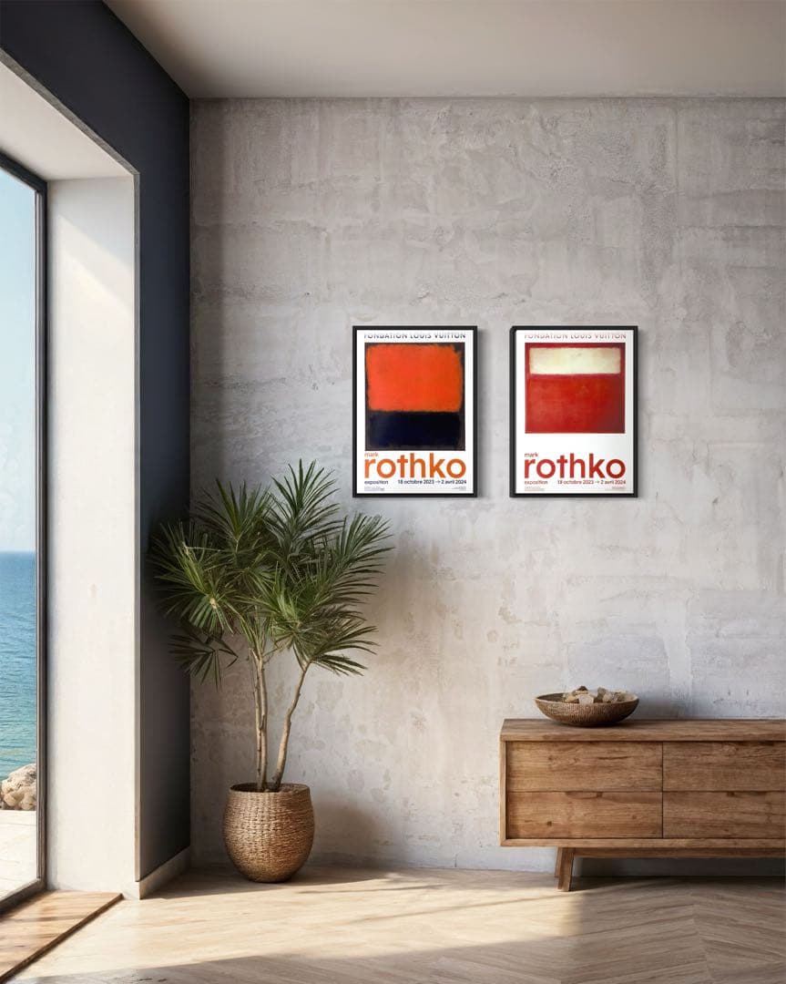 【1枚のみ】マーク・ロスコ　海外ポスター② ルイヴィトン財団　2023-2024