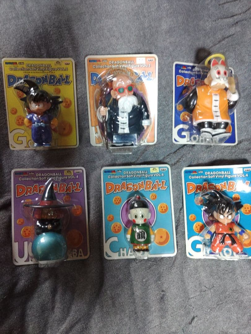ドラゴンボール ソフトビニールフィギュア VOL4全四体とVOL3二体のセット