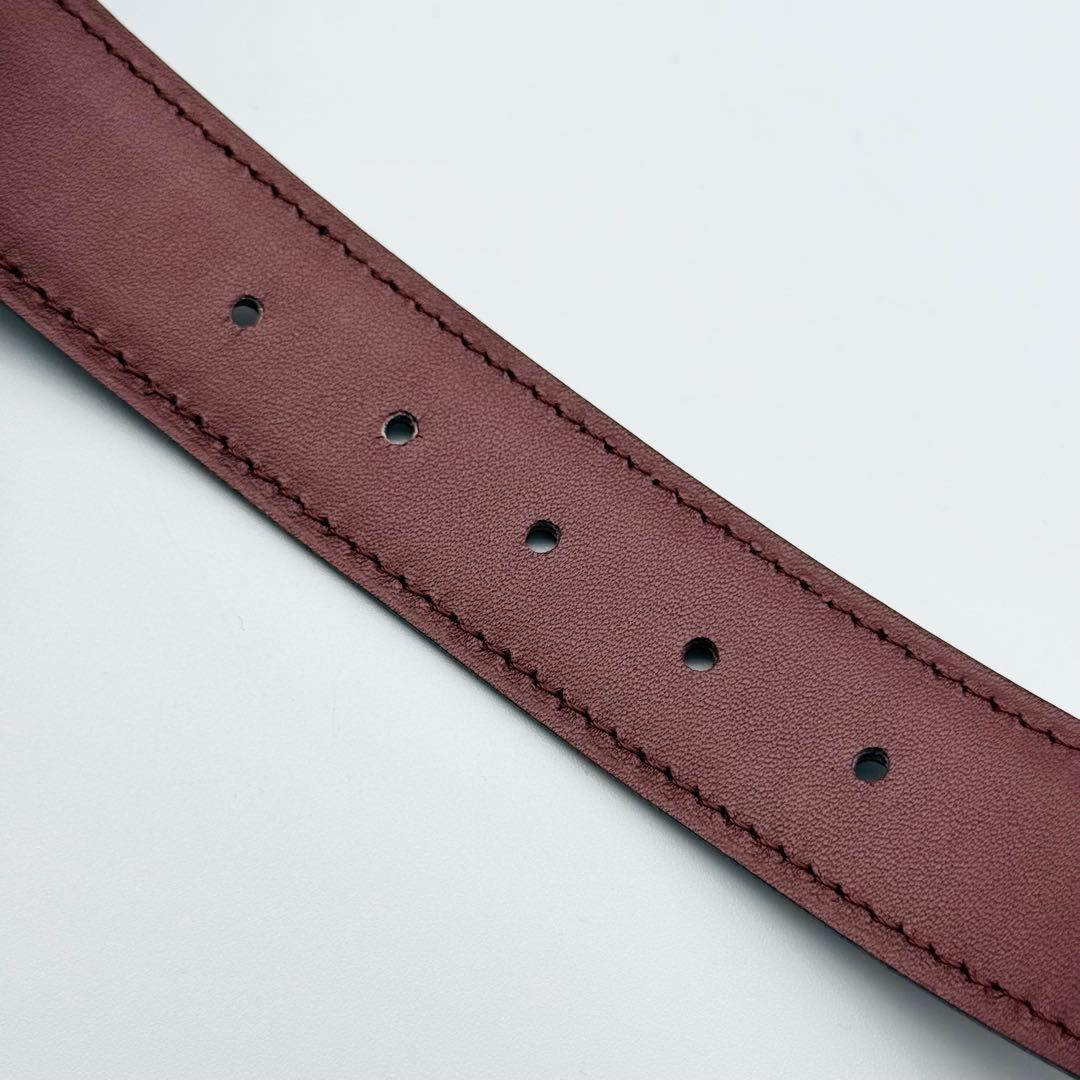 ✨未使用級✨カルティエ ベルト マストライン 本革 箱付 ゴールド金具 ボルドー