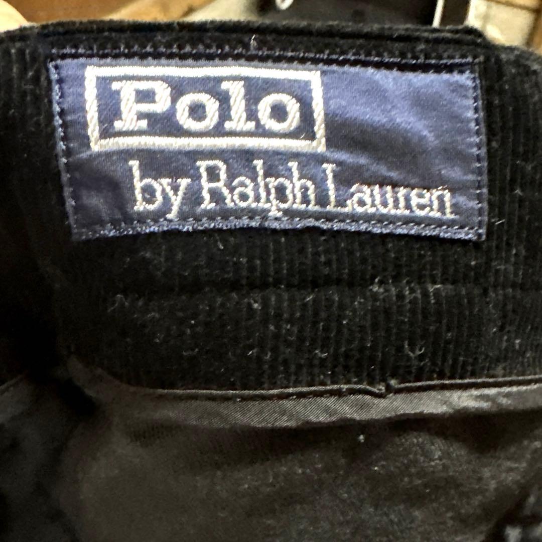 90s POLO by Ralph Lauren コーデュロイスラックス 黒