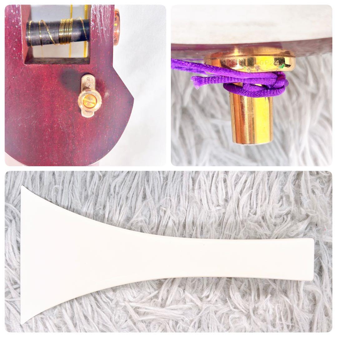 津軽三味線　高級花林材　太棹　本皮　皮破れなし　　東さわり　りんどう　GP24