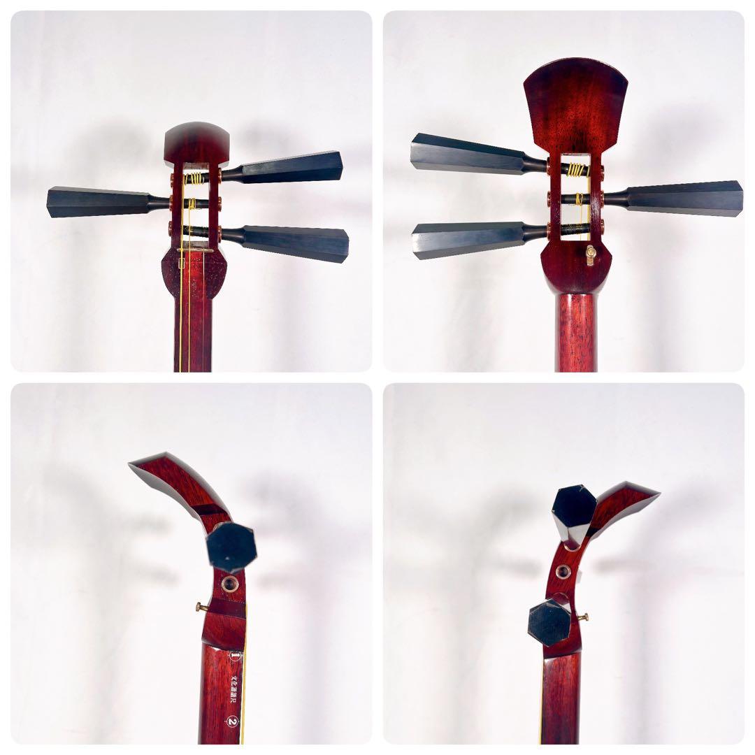 津軽三味線　高級花林材　太棹　本皮　皮破れなし　　東さわり　りんどう　GP24