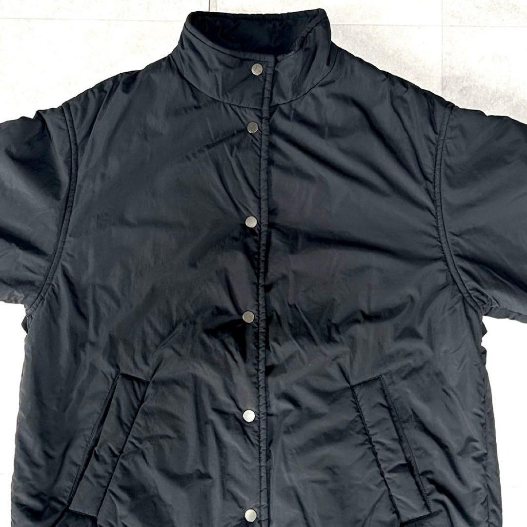 美品 ビューティ＆ユース BY ナイロンパフ スタンドドロースト ブルゾン 黒