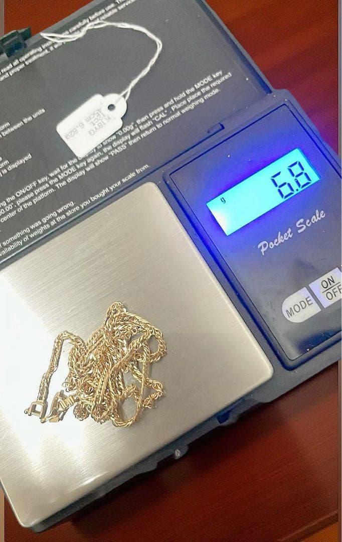 K18 YG 12カットネックレス 45cm 6.8g