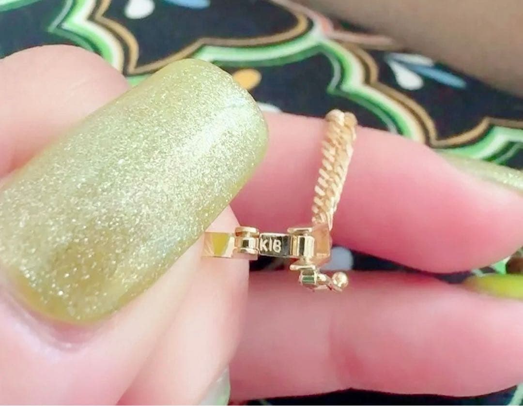 K18 YG 12カットネックレス 45cm 6.8g