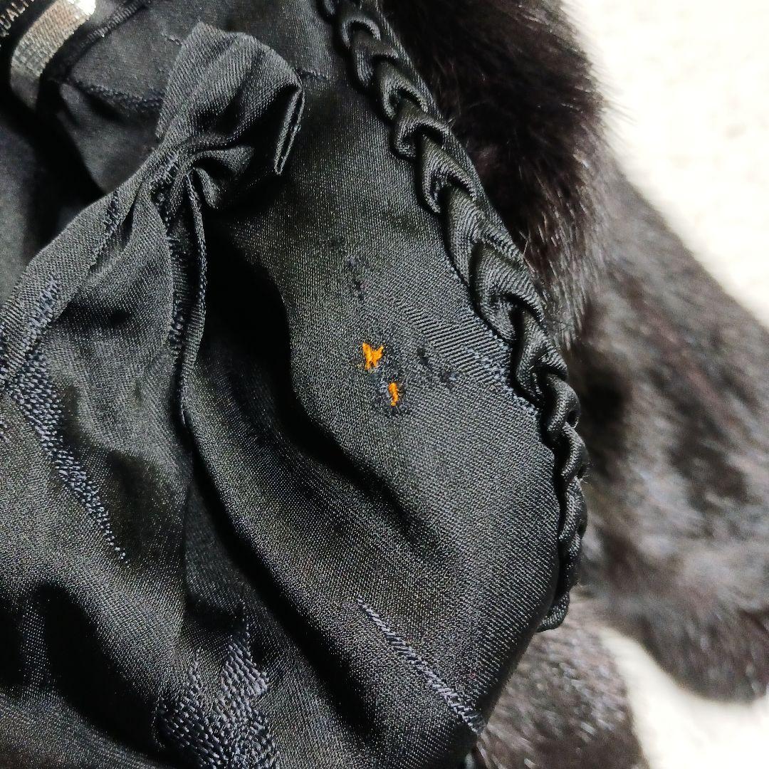 ✨最高級✨サガミンク　銀タグ　毛皮ファーコート　ブラック