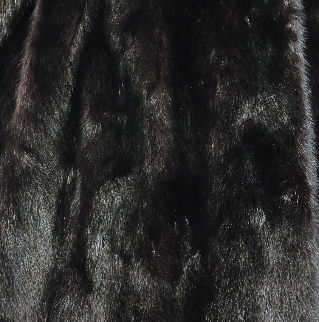 ✨最高級✨サガミンク　銀タグ　毛皮ファーコート　ブラック