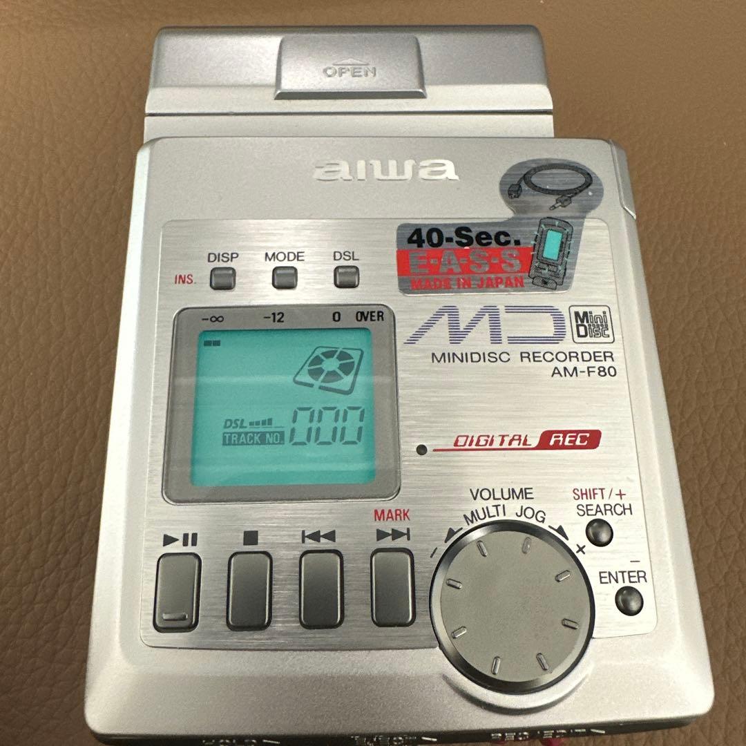 【希少】AIWA☆ポータブルMDレコーダー AM-F80（動作確認済み）
