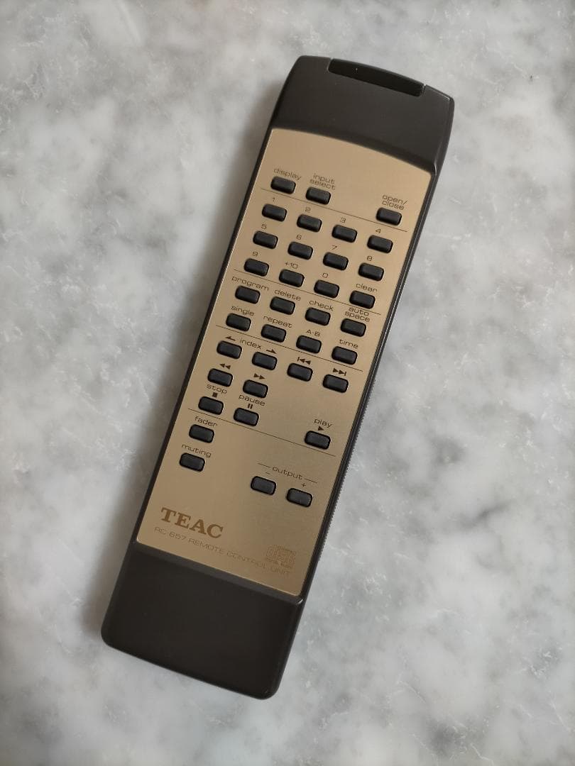 TEAC CDプレーヤー用リモコン(remote)適応機種：VRDS-25