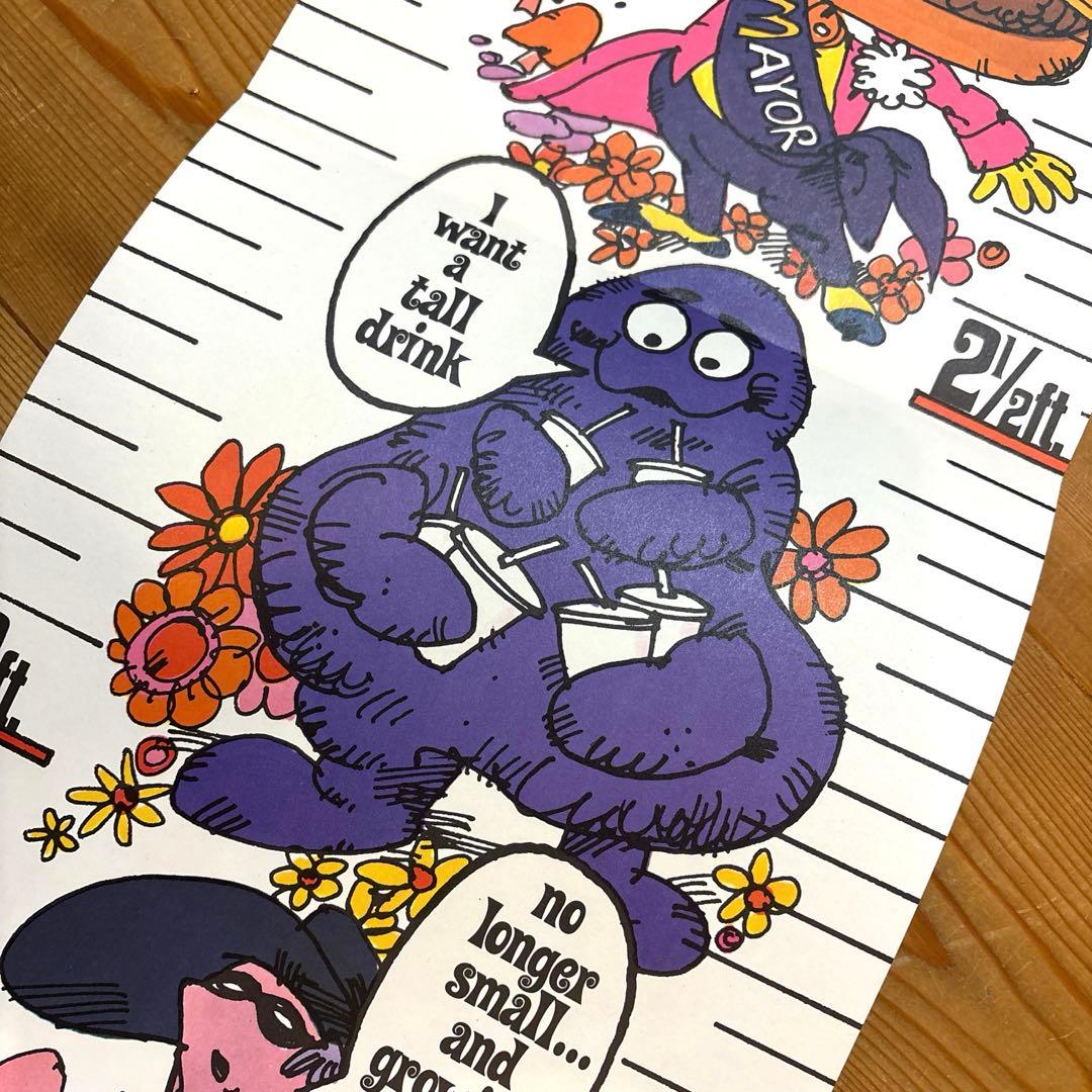 レア！　マクドナルド　キャラクター　ポスター　身長計　アメトイ　イービルグリマス