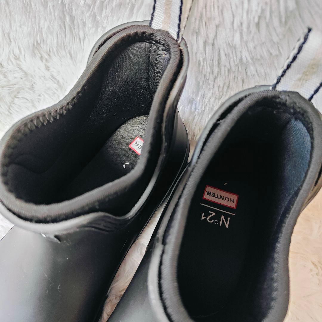 極美品コラボ　N°21✖️HUNTERプレイチェルシーネオプレンブーツ　26.5