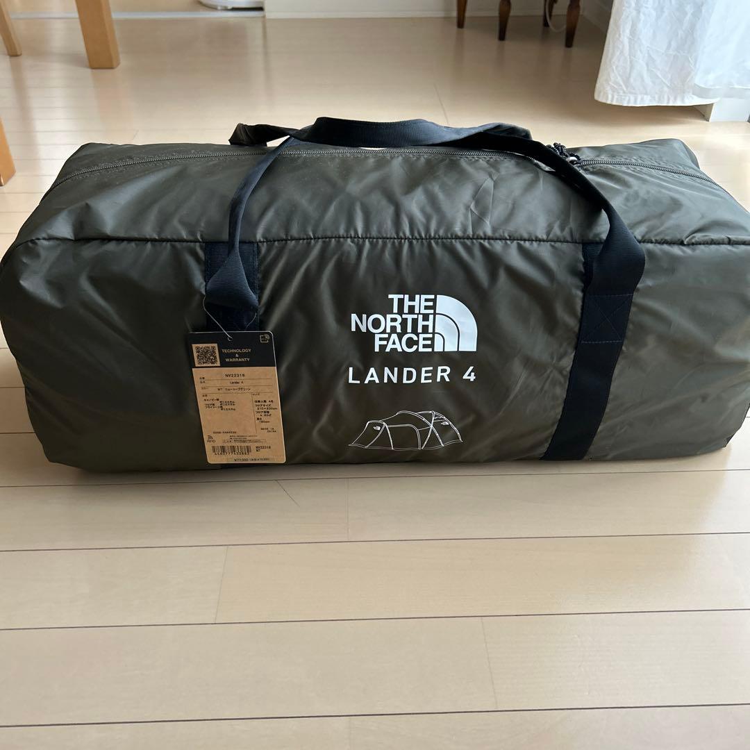 最終値下中【美品】ザノースフェイス ランダー4 キャンプテント オリーブ 前室付