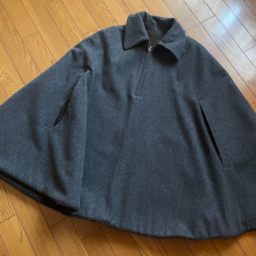 ジャケット・アウター CLANE REVERSIBLE BOA MILITARY CAPE COAT