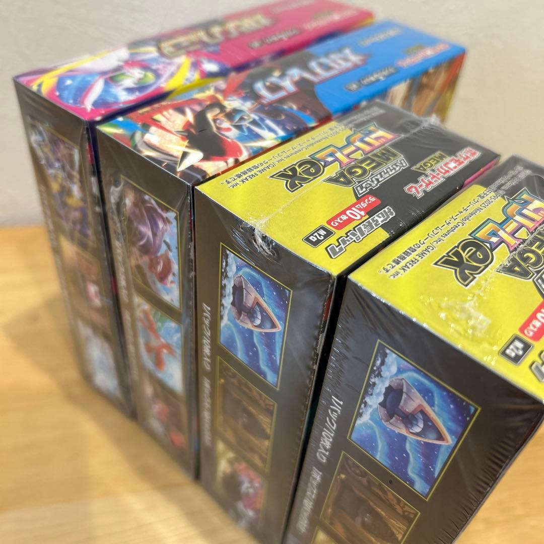 シュリンク付きポケカ　メガドリームex ×2 メガブレイブ メガシンフォ　各1