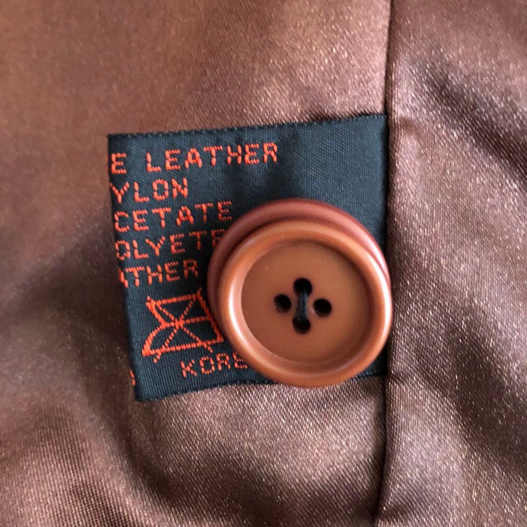 【希少 美品】B-McCOY'S ステアハイドレザー テーラードジャケット M